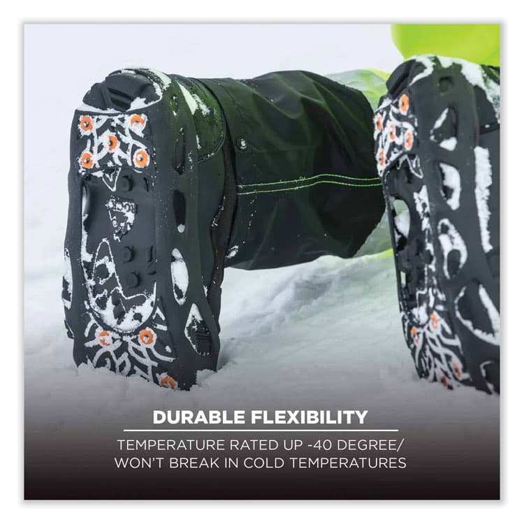 ERGODYNE CORPORATION Trex 6304 One-Piece Step-In Full Coverage Ice Cleats, Medium, Black, Pair (EGO16783) thumbnail 4
