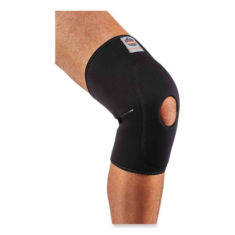 ERGODYNE CORPORATION ProFlex 615 Open Patella Anterior Pad Knee Sleeve, X-Large, Black (EGO16535) thumbnail 3