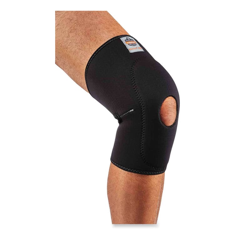ERGODYNE CORPORATION ProFlex 615 Open Patella Anterior Pad Knee Sleeve, Large, Black (EGO16534) thumbnail 4