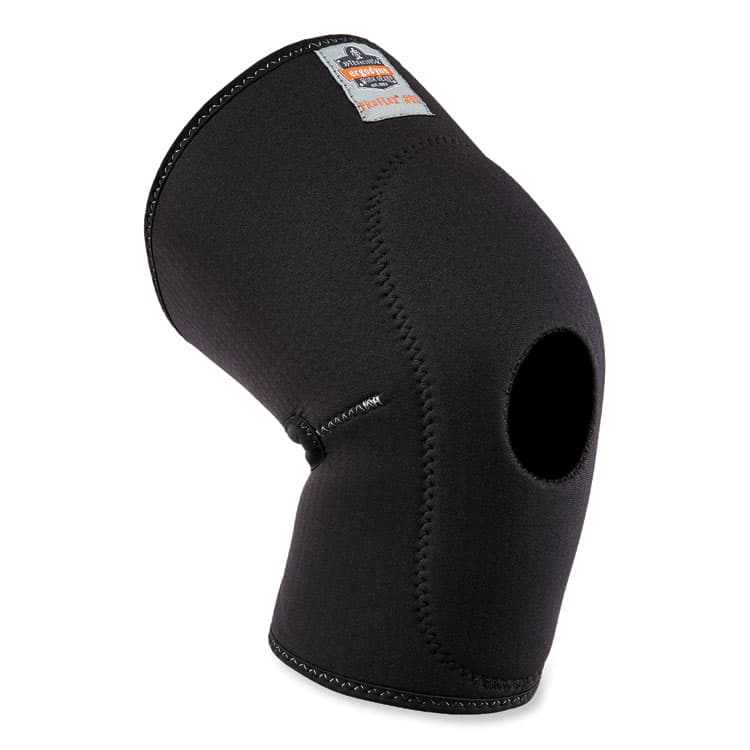 ERGODYNE CORPORATION ProFlex 615 Open Patella Anterior Pad Knee Sleeve, Medium, Black (EGO16533)