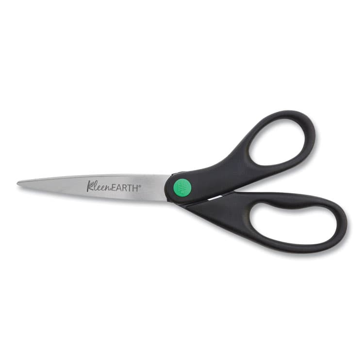 ACME UNITED CORPORATION KleenEarth Scissors, 8" Long, 3.25" Cut Length, Straight Black Handle (ACM41418)