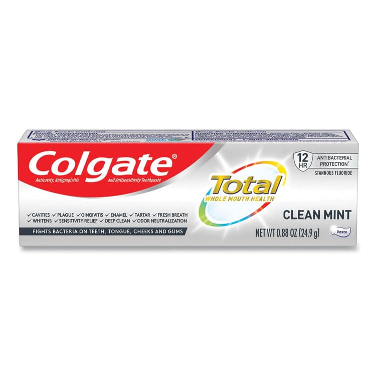 COLGATE PALMOLIVE, IPD. Total Toothpaste, Coolmint, 0.88 oz, 24/Carton (CPC61044324) thumbnail 2