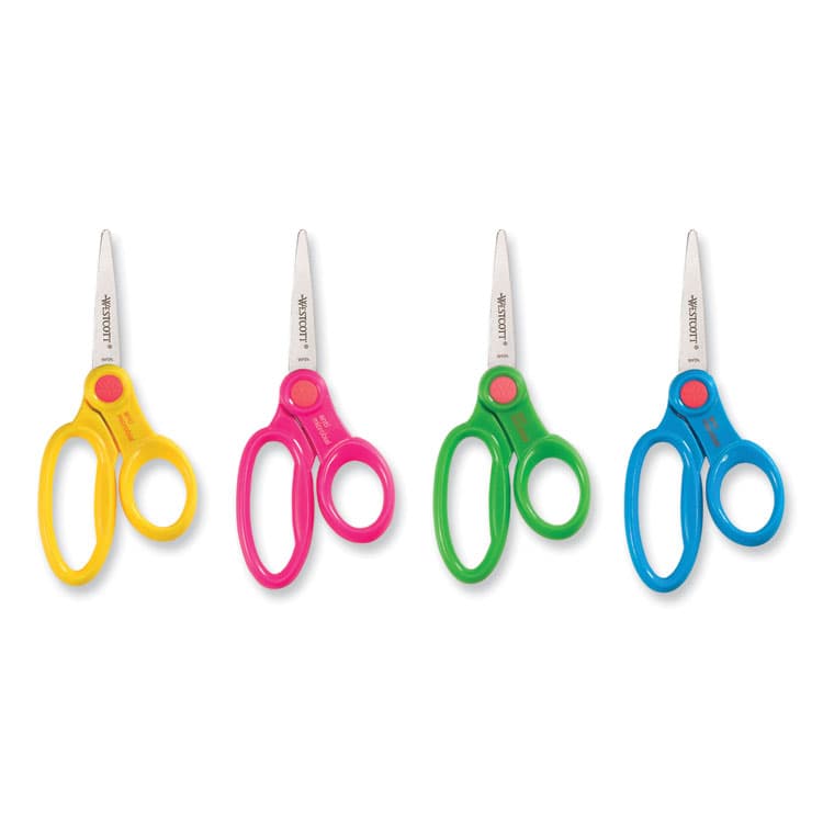 ACME UNITED CORPORATION Kids' Scissors with Antimicrobial Protection, Pointed Tip, 5" Long, 2" Cut Length, Randomly Assorted Handle Color (ACM14607) thumbnail 2