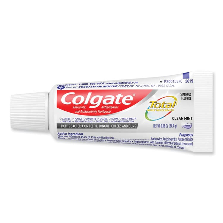 COLGATE PALMOLIVE, IPD. Total Toothpaste, Coolmint, 0.88 oz, 24/Carton (CPC61044324) thumbnail 3