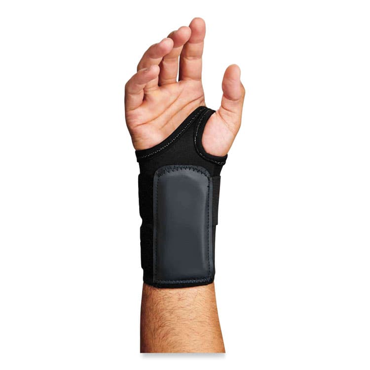 ERGODYNE CORPORATION ProFlex 4010 Double Strap Wrist Support, Medium, Fits Left Hand, Black (EGO70034) thumbnail 2