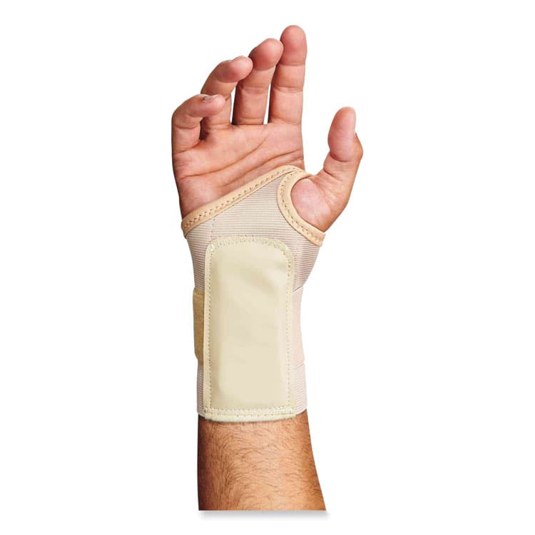 ERGODYNE CORPORATION ProFlex 4000 Single Strap Wrist Support, Medium, Fits Right Hand, Tan (EGO70104) thumbnail 2