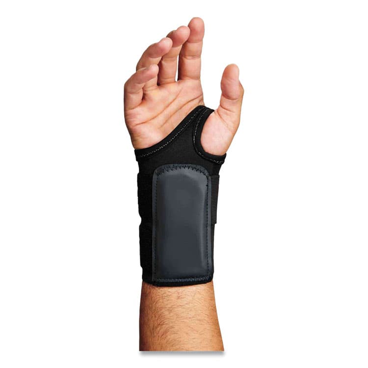ERGODYNE CORPORATION ProFlex 4010 Double Strap Wrist Support, Large, Fits Right Hand, Black (EGO70026) thumbnail 3