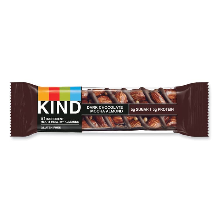 KIND LLC Nuts and Spices Bar, Dark Chocolate Mocha Almond, 1.4 oz Bar, 12/Box (KND18554) thumbnail 2