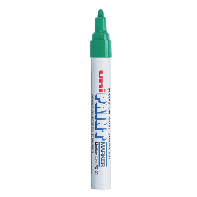 UNI Permanent Marker, Medium Bullet Tip, Green (UBC63604) thumbnail 2