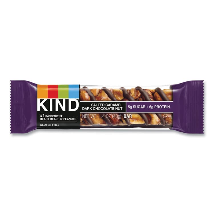 KIND LLC Nuts and Spices Bar, Salted Caramel and Dark Chocolate Nut, 1.4 oz, 12/Pack (KND26961) thumbnail 2