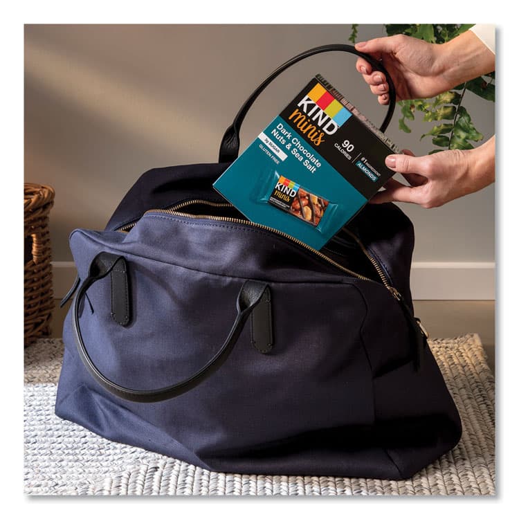 KIND LLC Minis, Dark Chocolate Nuts/Sea Salt, 0.7 oz, 10/Pack (KND27959) thumbnail 4