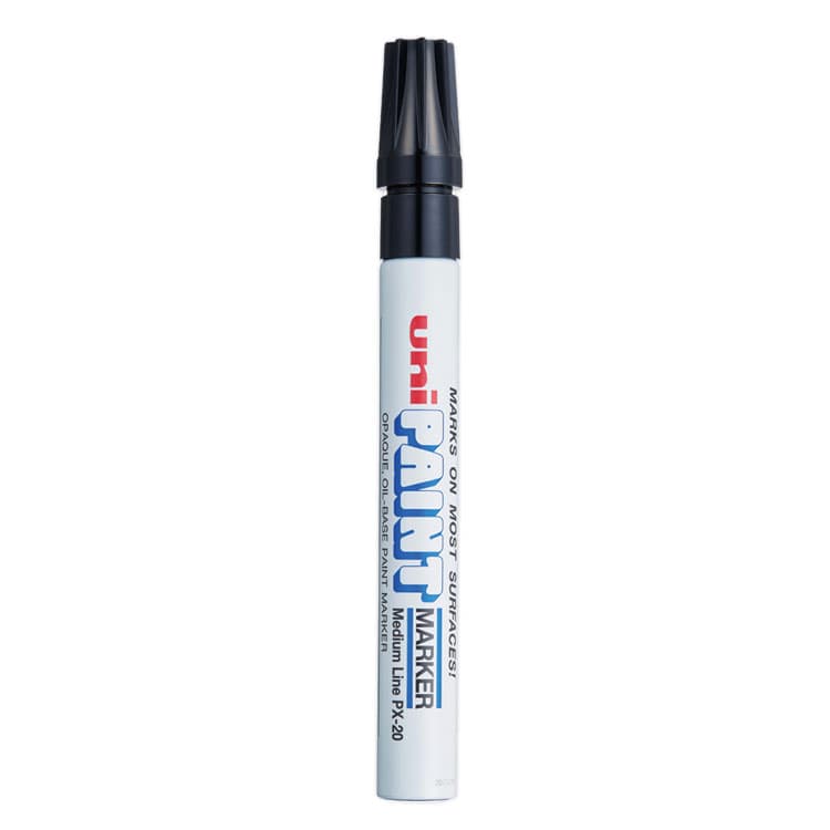 UNI Permanent Marker, Medium Bullet Tip, Black (UBC63601)