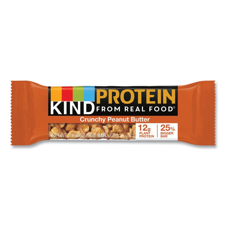 KIND LLC Protein Bars, Crunchy Peanut Butter, 1.76 oz, 12/Pack (KND26026) thumbnail 2