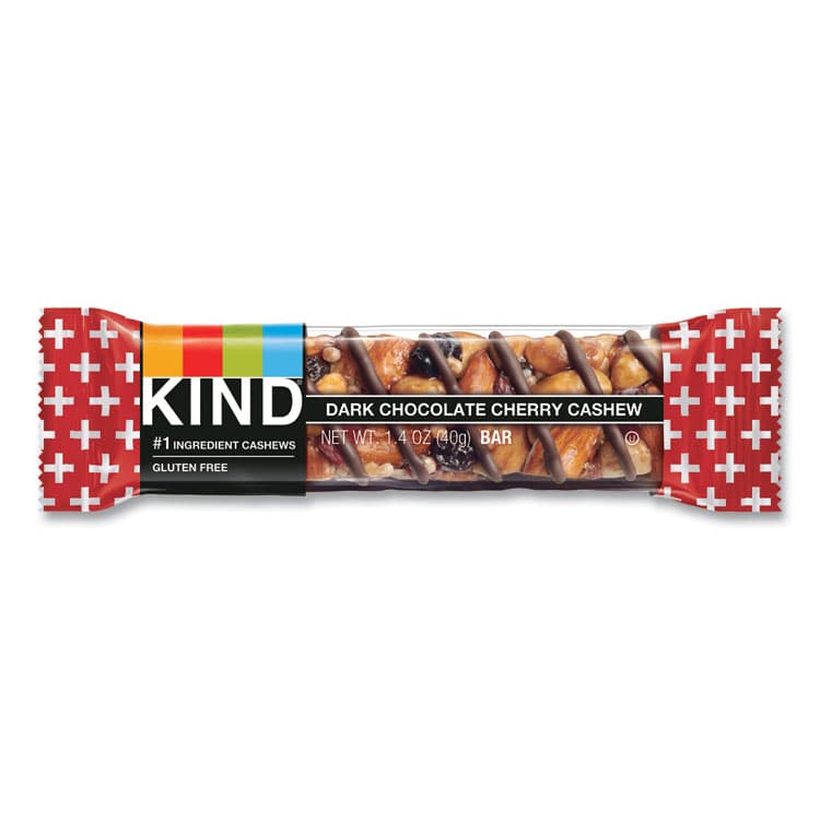 KIND LLC Plus Nutrition Boost Bar, Dk ChocolateCherryCashew/Antioxidants, 1.4 oz, 12/Box (KND17250) thumbnail 2