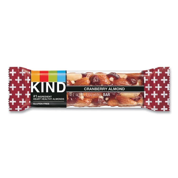 KIND LLC Plus Nutrition Boost Bar, Cranberry Almond and Antioxidants, 1.4 oz, 12/Box (KND17211) thumbnail 2