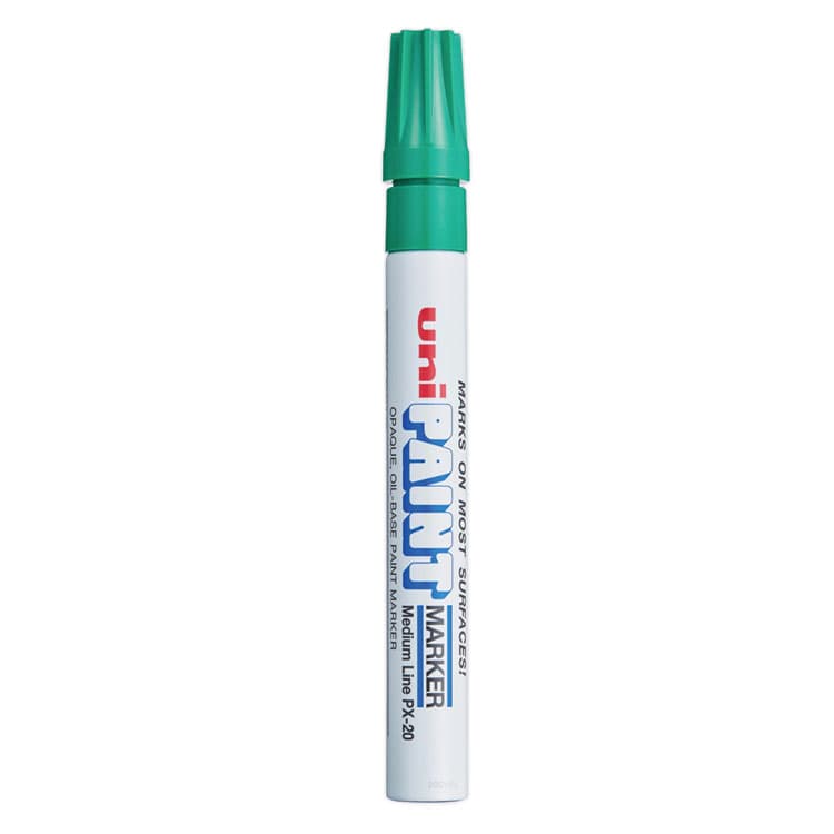 UNI Permanent Marker, Medium Bullet Tip, Green (UBC63604)