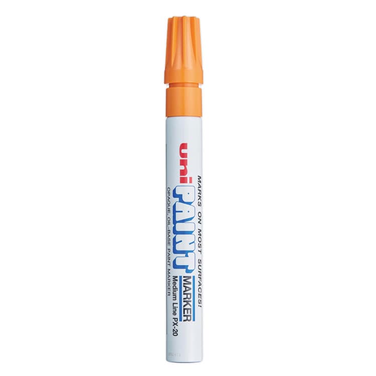 UNI Permanent Marker, Medium Bullet Tip, Orange (UBC63607)
