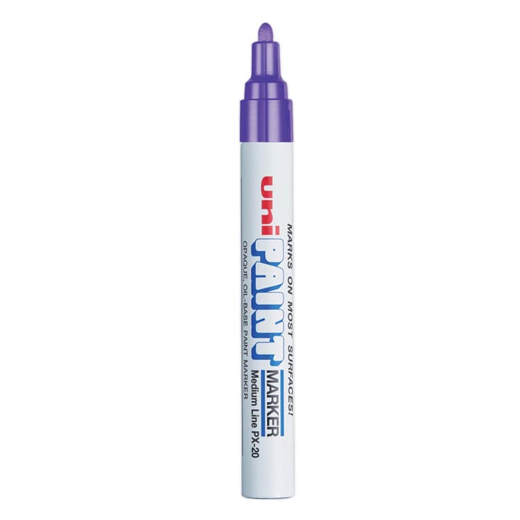 UNI Permanent Marker, Medium Bullet Tip, Violet (UBC63606) thumbnail 4