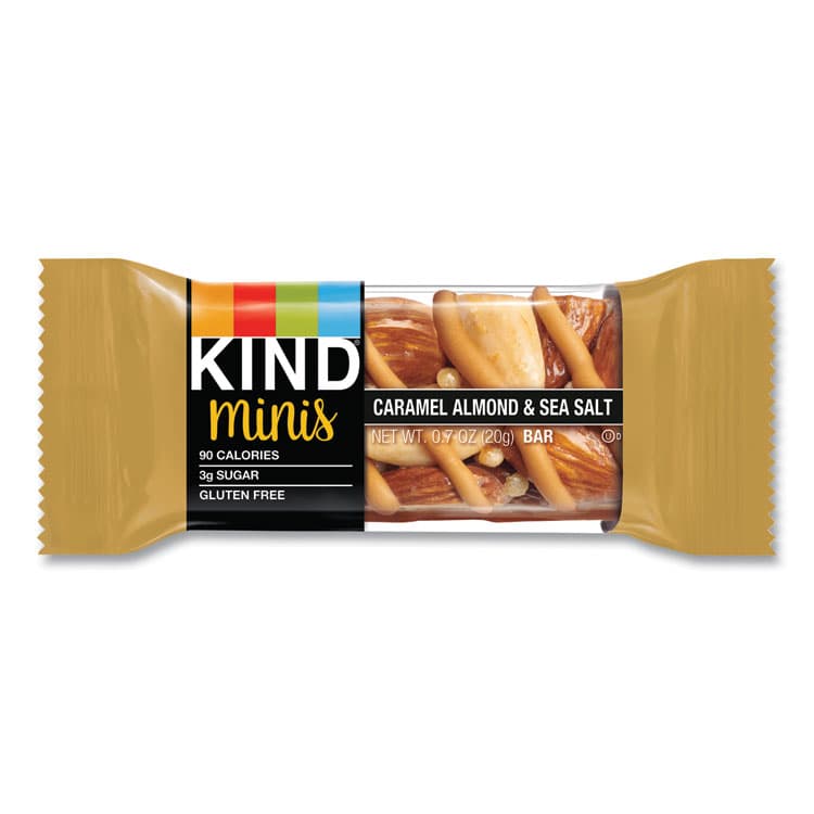 KIND LLC Minis, Caramel Almond Nuts/Sea Salt, 0.7 oz, 10/Pack (KND27960) thumbnail 2