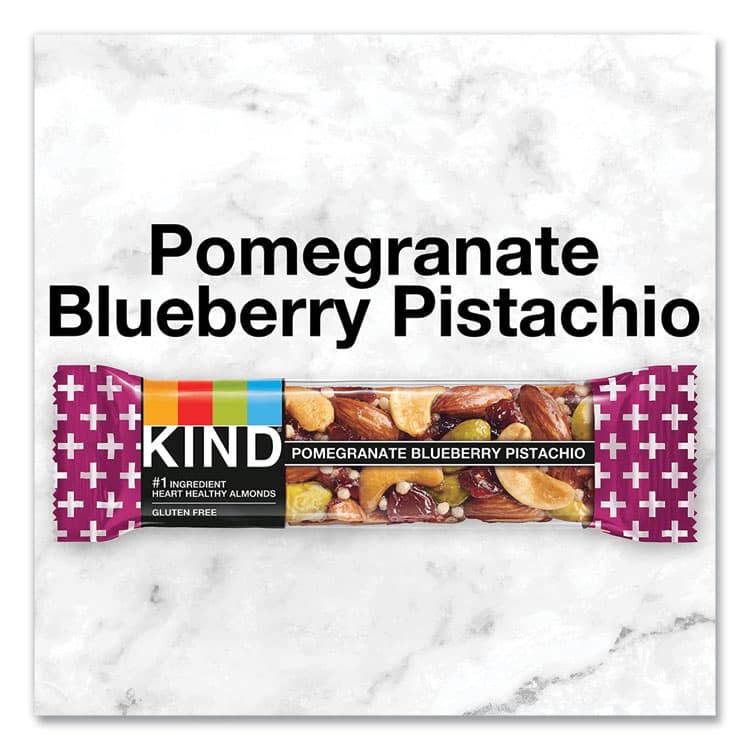 KIND LLC Plus Nutrition Boost Bar, Pom. Blueberry Pistachio/Antioxidants, 1.4 oz, 12/Box (KND17221) thumbnail 2