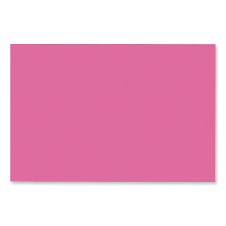 DIXON TICONDEROGA CO. SunWorks Construction Paper, 50 lb Text Weight, 12 x 18, Hot Pink, 50/Pack (PAC9107) thumbnail 2