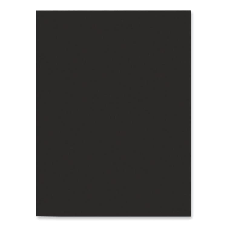 DIXON TICONDEROGA CO. SunWorks Construction Paper, 50 lb Text Weight, 9 x 12, Black, 50/Pack (PAC6303) thumbnail 2