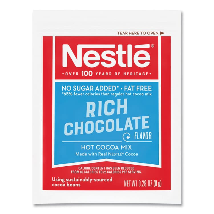 NESTLE Hot Cocoa Mix, Rich Chocolate, 0.28 oz Packet, 30 Packets/Box, 6 Boxes/Carton (NES61411CT) thumbnail 3