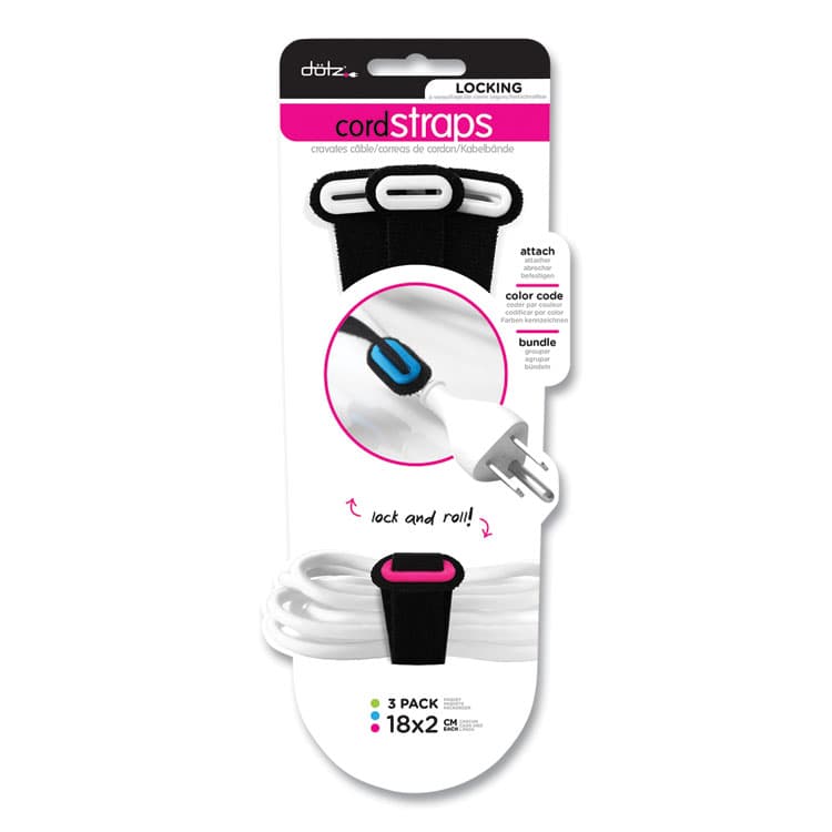 LEE PRODUCTS COMPANY Locking Cord Strap, Black (LEE22201)