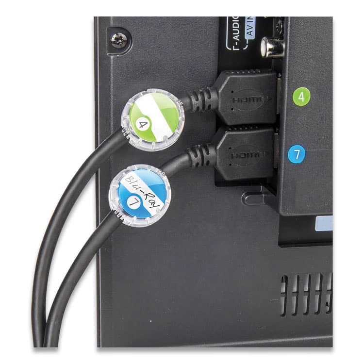 LEE PRODUCTS COMPANY Cord ID Kit, (12) Regular and (12) Jumbo-Sized Cord Identifiers, (72) Color-Coded Stickers, (36) Identifier Inserts (LEE21205) thumbnail 4