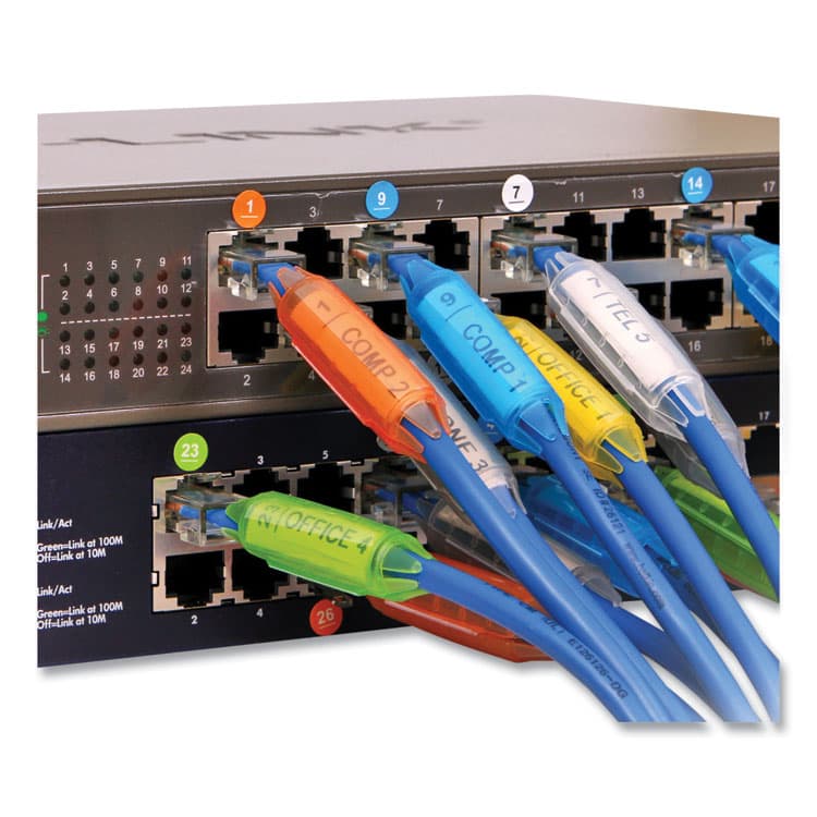 LEE PRODUCTS COMPANY Cord ID PRO, (12) Cable Identifiers, (12) Device Stickers, (12) Customizable Inserts (LEE21209) thumbnail 3