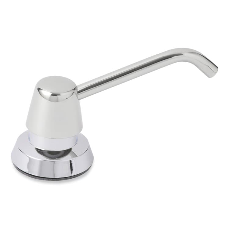 BOBRICK WASHROOM Manual Top-Fill Liquid Soap Dispenser, 4" Spout, 20 oz, 5.63 x 5.63 x 11.25, Chrome (BOB8221) thumbnail 2
