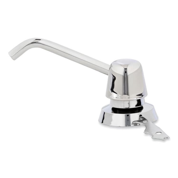 BOBRICK WASHROOM Manual Top-Fill Liquid Soap Dispenser, 4" Spout, 20 oz, 5.63 x 5.63 x 11.25, Chrome (BOB8221) thumbnail 4