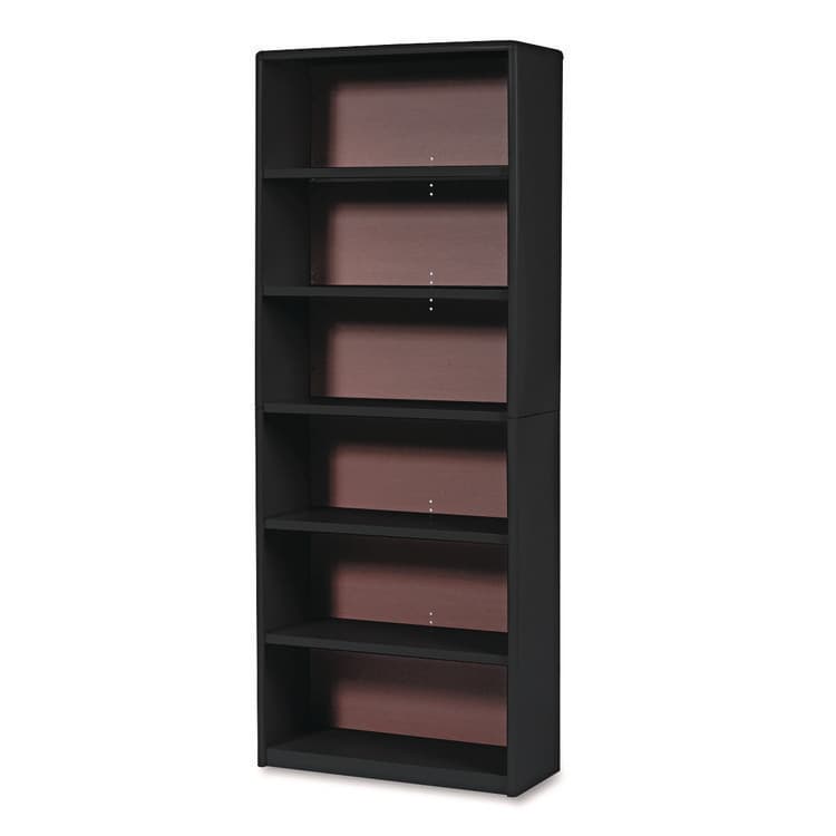 SAFCO PRODUCTS Value Mate Series Metal Bookcase, Six-Shelf, 31.75w x 13.5d x 80h, Black (SAF7174BL)