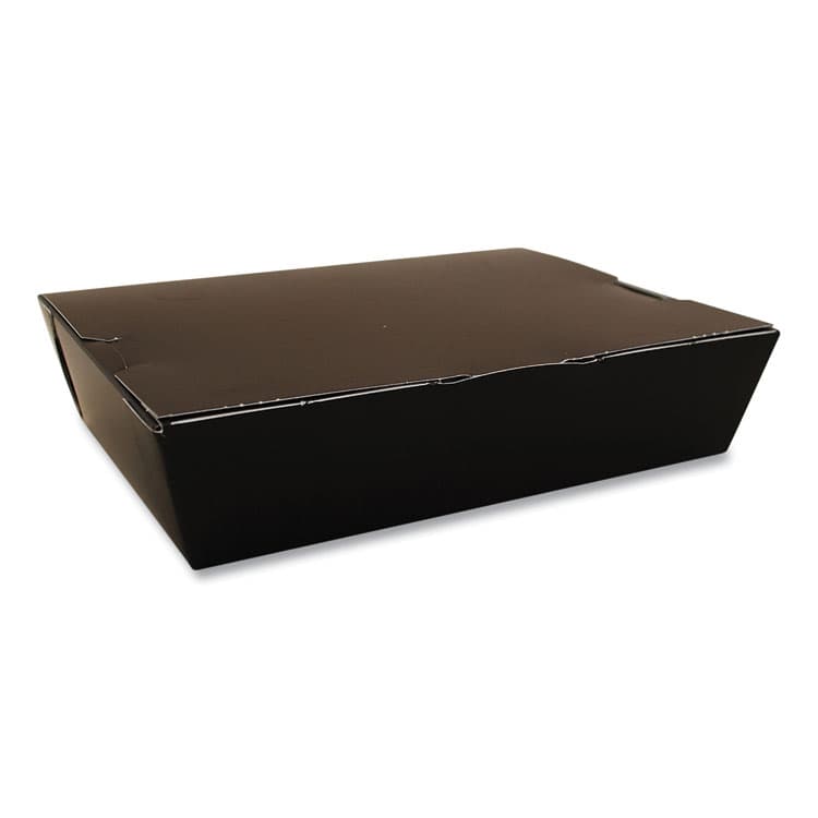 SOUTHERN CHAMPION TRAY ChampPak Carryout Boxes, 7.75 x 5.5 x 1.87, Black, Paper, 200/Carton (SCH0752)
