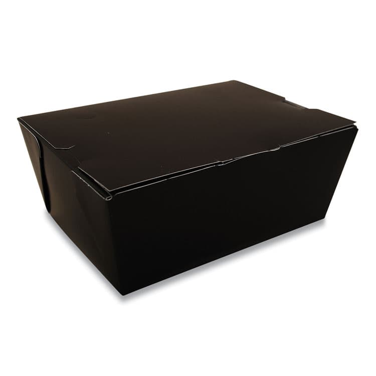 SOUTHERN CHAMPION TRAY ChampPak Carryout Boxes, 7.75 x 5.5 x 3.5, Black, Paper, 160/Carton (SCH0754)