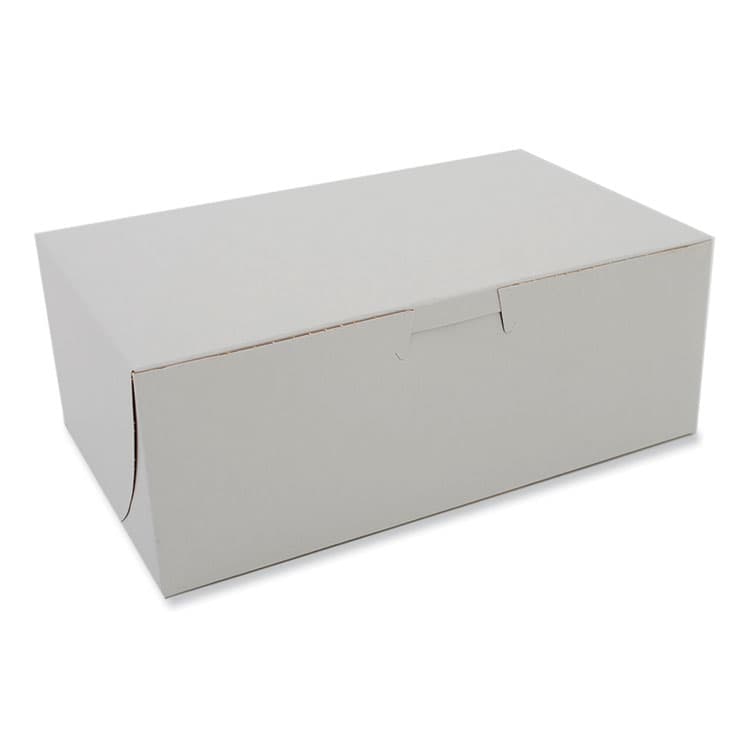 SOUTHERN CHAMPION TRAY White One-Piece Non-Window Bakery Boxes, 8 x 3 x 5, White, Paper, 250/Bundle (SCH0925)