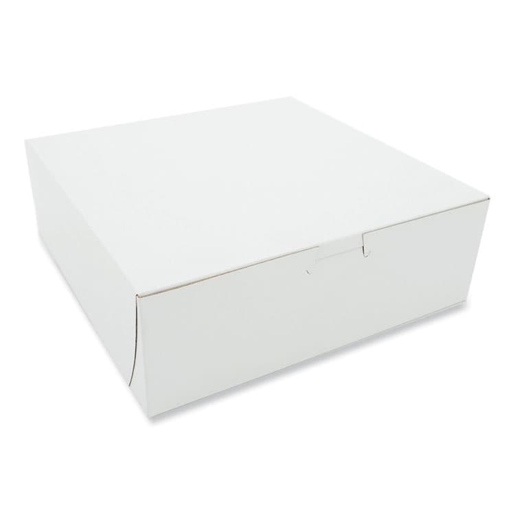 SOUTHERN CHAMPION TRAY White One-Piece Non-Window Bakery Boxes, 9 x 9 x 3, White, Paper, 250/Carton (SCH0957)