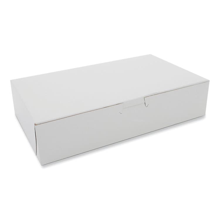 SOUTHERN CHAMPION TRAY White One-Piece Non-Window Bakery Boxes, 10 x 6 x 2.25, White, Paper, 250/Carton (SCH0967)