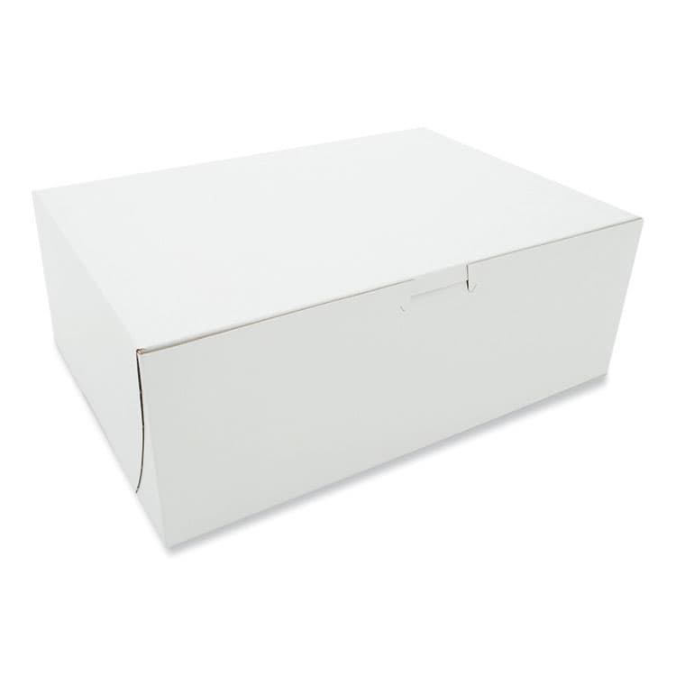 SOUTHERN CHAMPION TRAY White One-Piece Non-Window Bakery Boxes, 11 x 8 x 4, White, Paper, 100/Bundle (SCH0980)