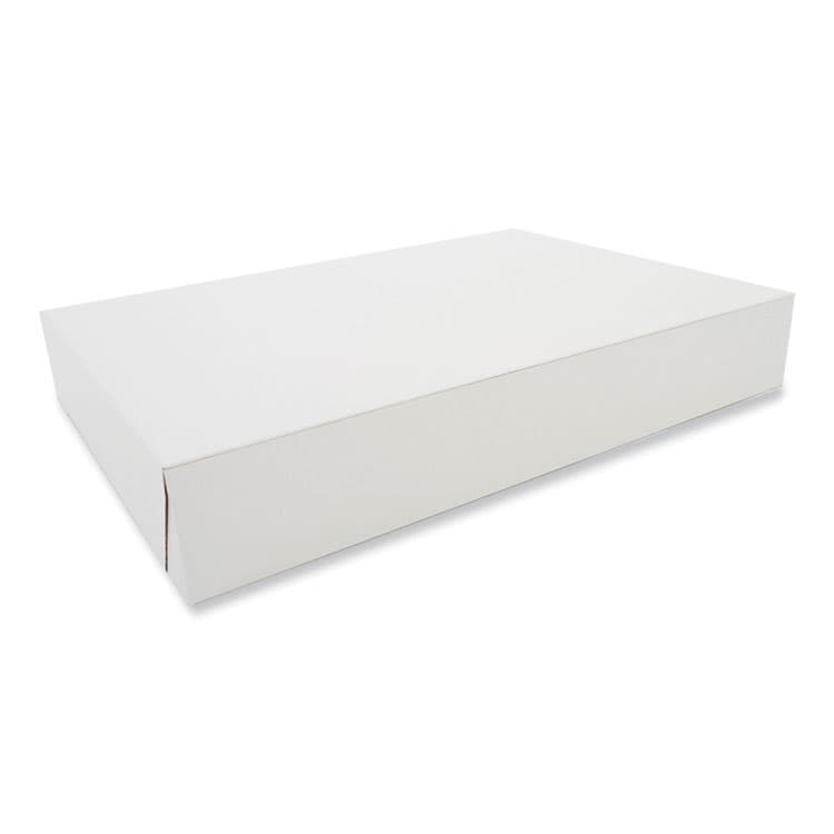 SOUTHERN CHAMPION TRAY Clay-Coated Donut Boxes, 16 x 11.5 x 2.5, White, Paper, 100/Carton (SCH1024)