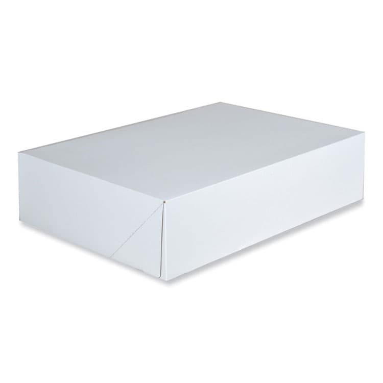 SOUTHERN CHAMPION TRAY Clay-Coated Donut Boxes, 14 x 10 x 3.5, White, Paper, 125/Carton (SCH1217)