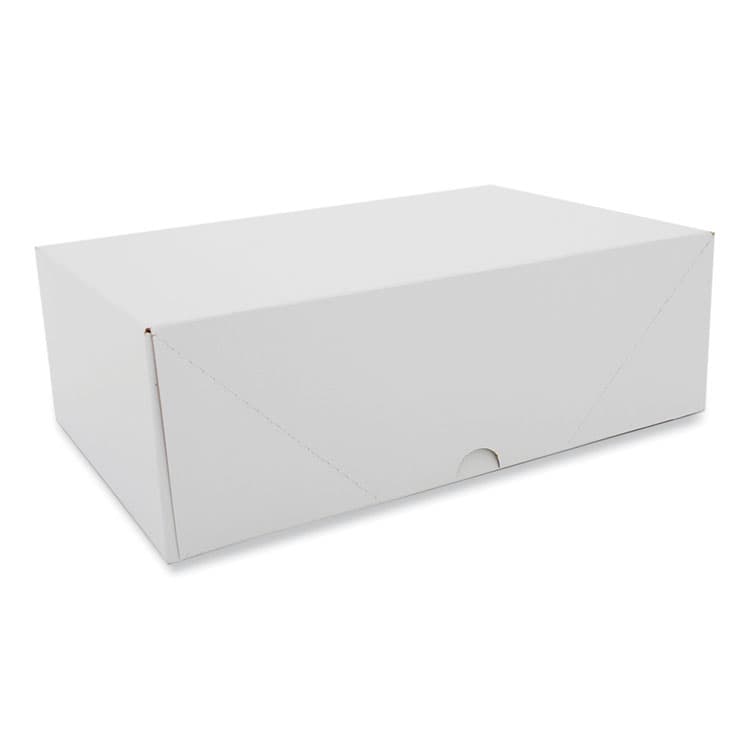 SOUTHERN CHAMPION TRAY Two-Piece Sausage and Meat Patty Boxes, 12.12 x 7.87 x 4, White, Paper, 125/Carton (SCH1713)