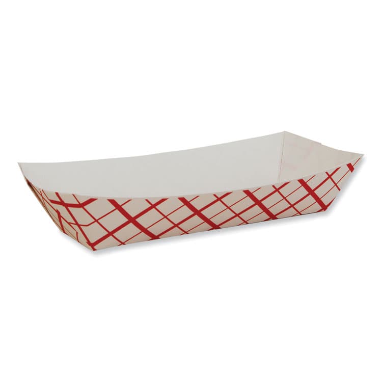 SOUTHERN CHAMPION TRAY Hot Dog Tray, 7 x 2.75 x 1.5, Red/White, Paper, 1,000/Carton (SCH07091)