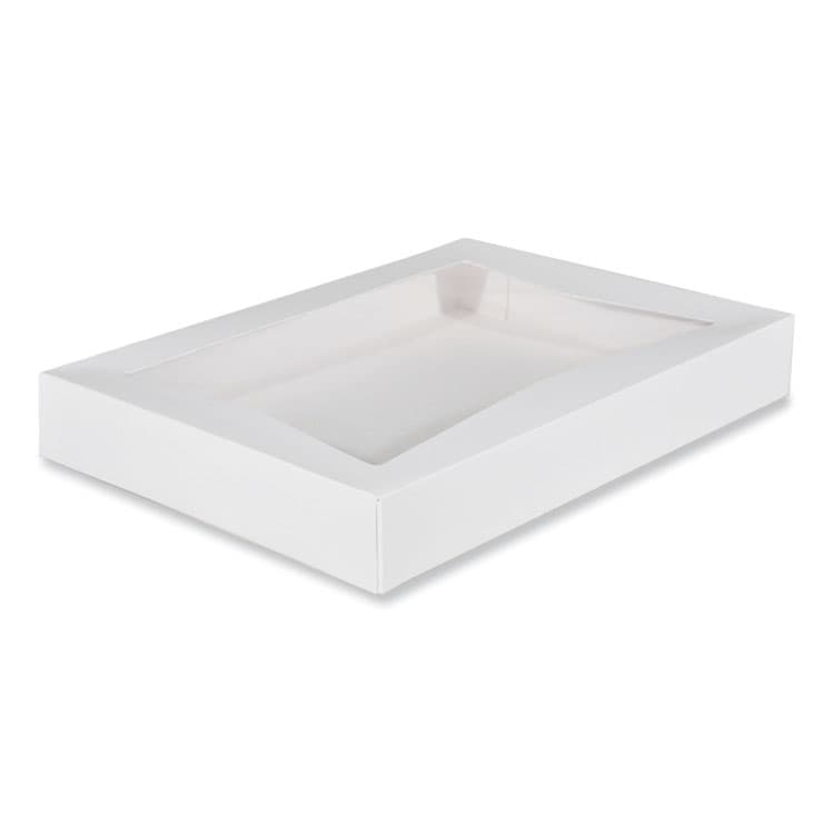 SOUTHERN CHAMPION TRAY Window Flag Design Pie Boxes, 16 x 12 x 2.25, White, Paper, 100/Carton (SCH24543)