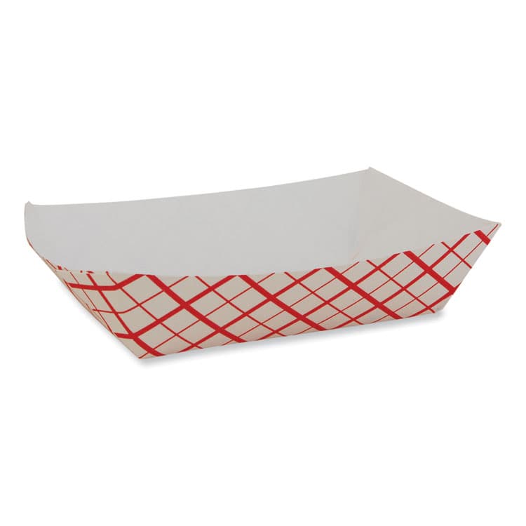 SOUTHERN CHAMPION TRAY Paper Food Baskets, 0.25 lb Capacity, 4 x 2.68 x 1.03, Red/White, Paper, 1,000/Carton (SCH0401)