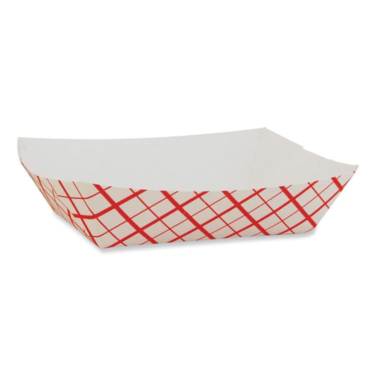 SOUTHERN CHAMPION TRAY Paper Food Baskets, 6 oz Capacity, 4.29 x 2.85 x 1.09, Red/White, Paper, 1,000/Carton (SCH0405)