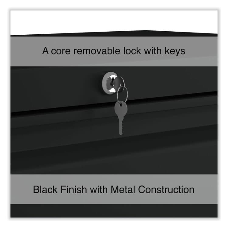 ALERA Lateral File, 2 Legal/Letter-Size File Drawers, Black, 36" x 18.63" x 28" (ALEHLF3629BL) thumbnail 4