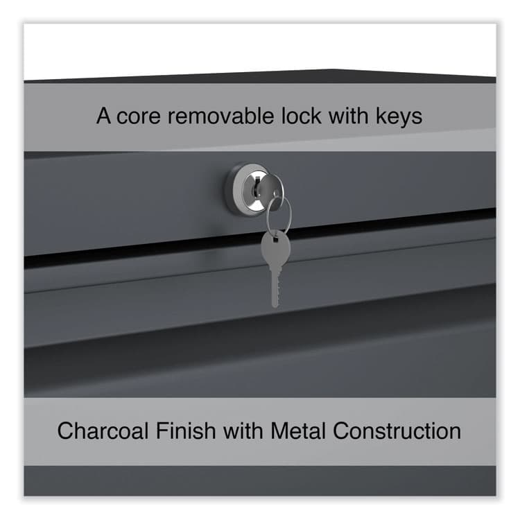 ALERA Lateral File, 2 Legal/Letter/A4/A5-Size File Drawers, Charcoal, 36" x 18.63" x 28" (ALEHLF3629CC) thumbnail 4