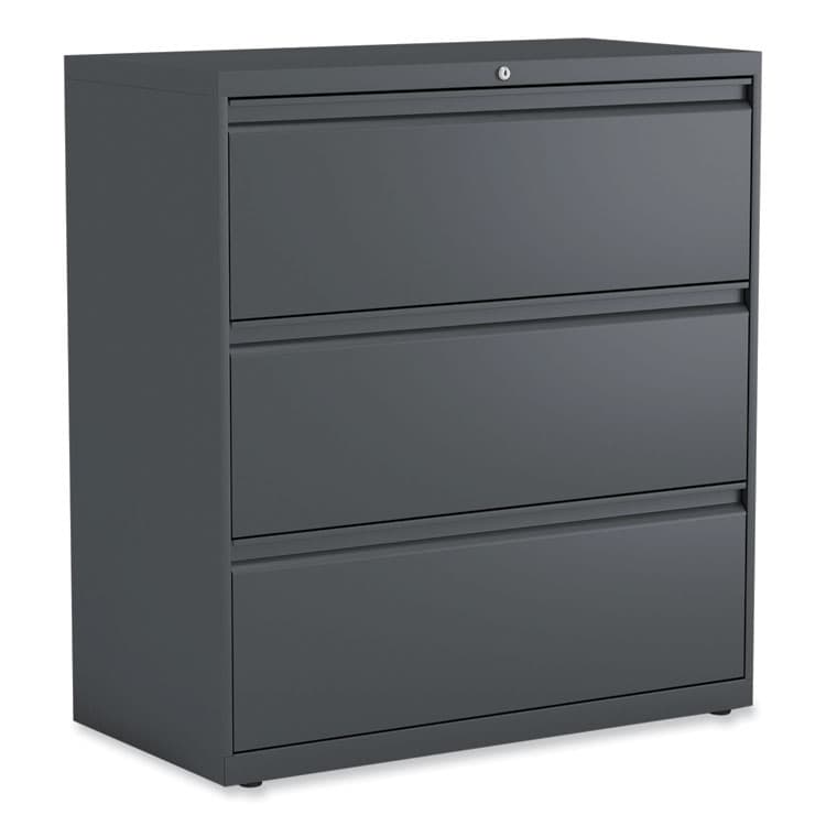 ALERA Lateral File, 3 Legal/Letter/A4/A5-Size File Drawers, Charcoal, 36" x 18.63" x 40.25" (ALEHLF3641CC)