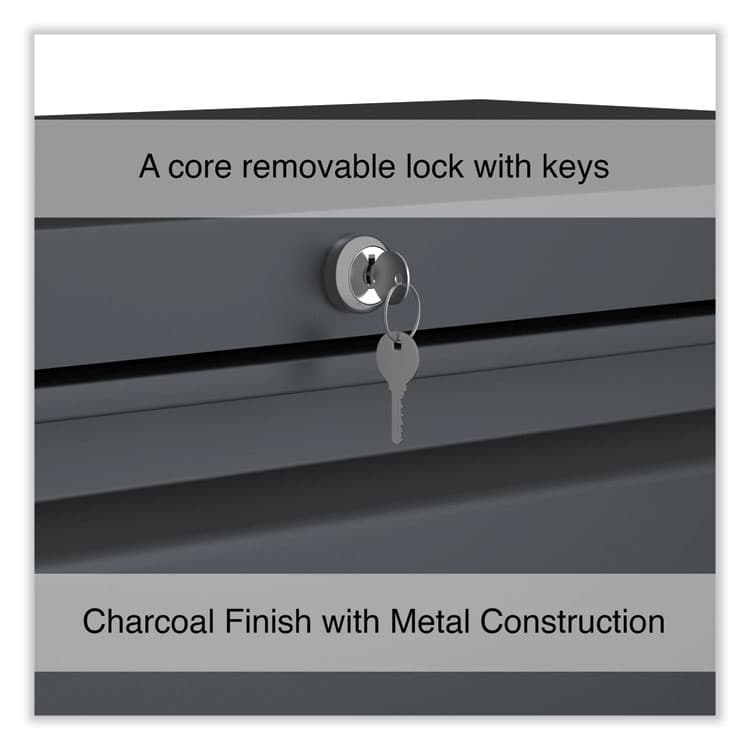 ALERA Lateral File, 4 Legal/Letter/A4/A5-Size File Drawers, Charcoal, 36" x 18.63" x 52.5" (ALEHLF3654CC) thumbnail 4